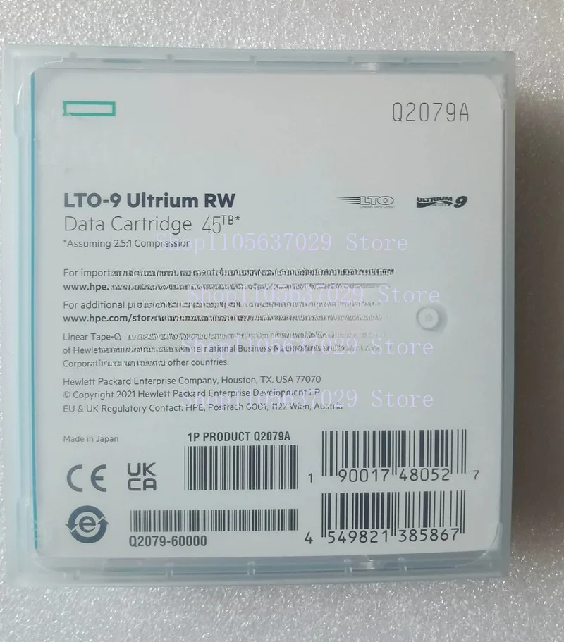 1pcs FOR HP LTO9 Ultrium 9 Tape Q2079A, 18TB Native / 45TB Compressed Tape Cartridge