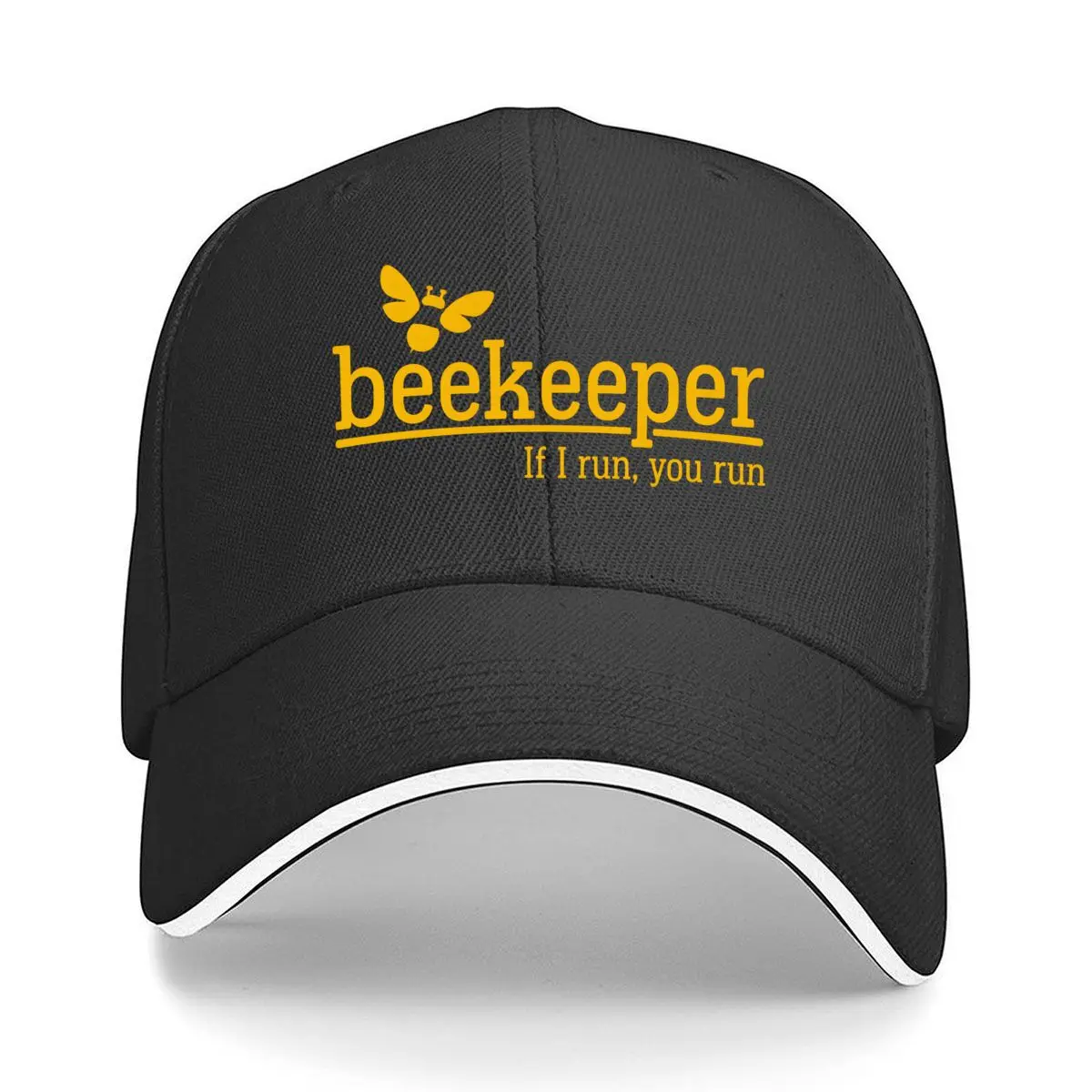 Beekeeper Bee If I Run You Run Beekeeping Sandwich Baseball Cap Outdoor Workouts Sun Hat
