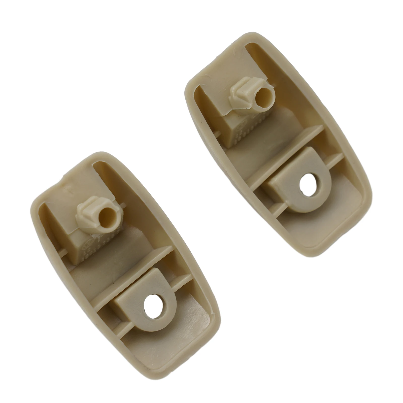 2pcs Car Sun Visor Support Clip Retainer Hanger Beige Holder Hook Bracket OE 191857559 For Rabbit 1979-1984 MK1 1979-1984