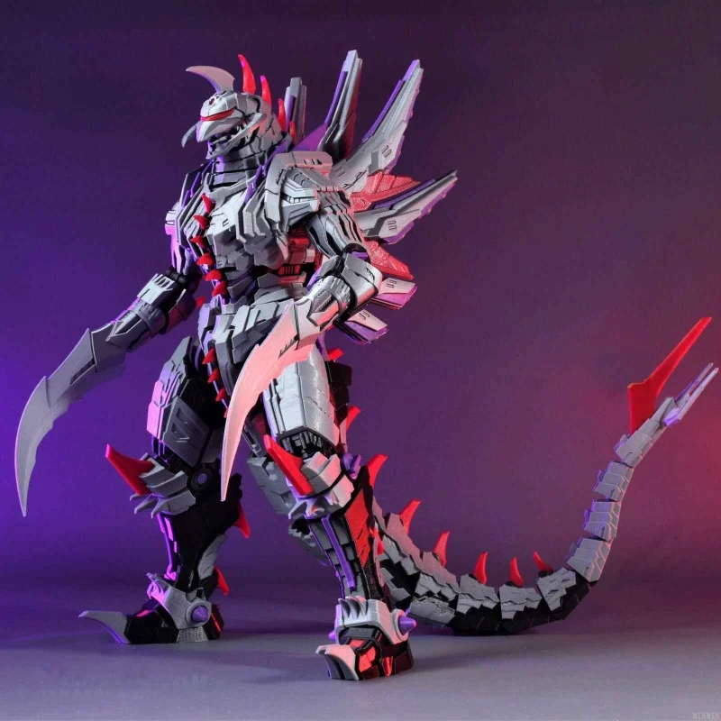 

Hot Mech Gigan Action Figure 3d Printed Creative Toys Monster Figurine Assemble Blocks Desk Decor Model Friend Holiday Gift
