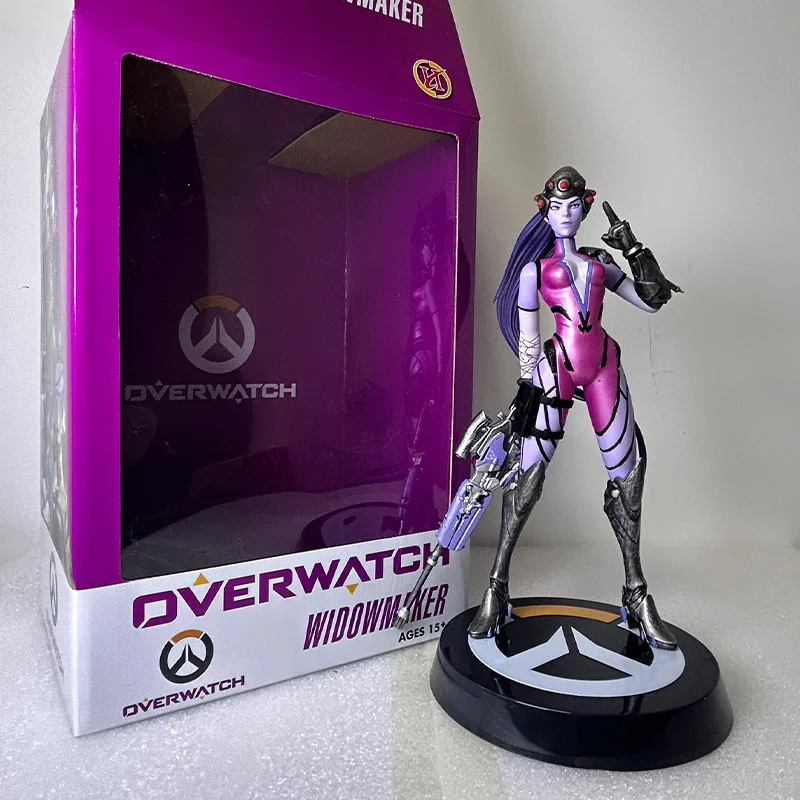 Figura Coleccionable Widowmaker, Artículo Periférico del Juego Overwatch, Estatua de PVC, Decoración de Escritorio para Colección de Juegos para Adultos