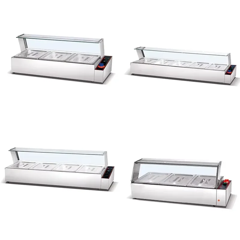 Commercial Kitchen 3 4 5 Panbain & Marie Food Heater Equipment Counter Panbain & Marie Glass