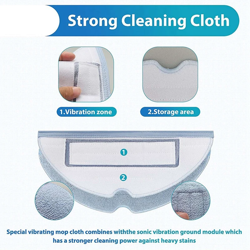 Accessory Set For Xiaomi Roborock S7 T7 T7S T7 Plus T7S Plus Robot Vacuum Cleaner Spare Parts Side Brushes Hepa Filter