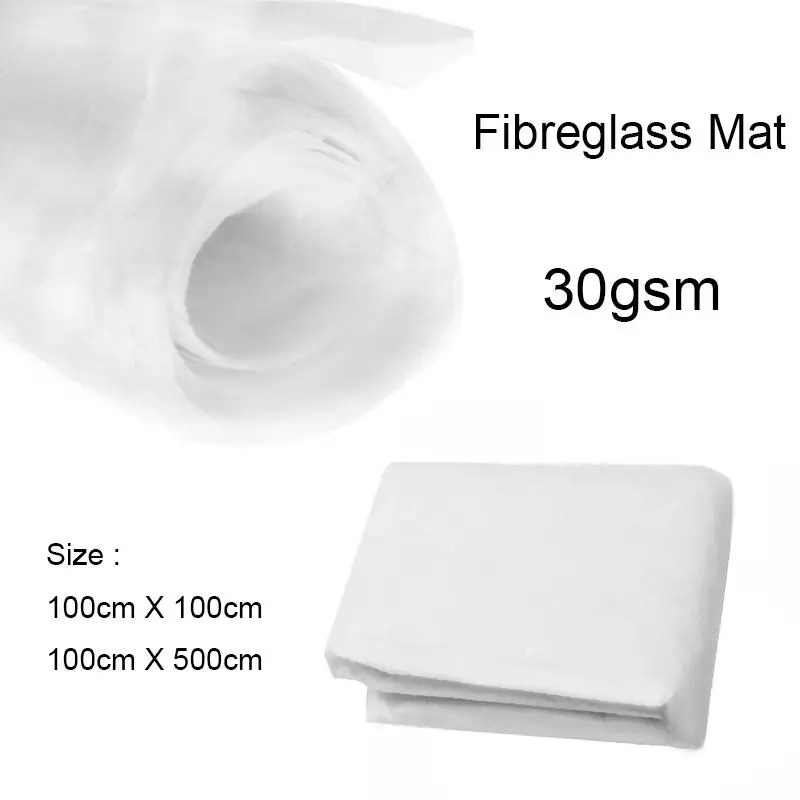 1 metr x 1 metr 1 metr x 5 metr 30 g Mata z włókna szklanego bez alkaliów Tkanina z włókna szklanego do cięcia Podkładka matująca