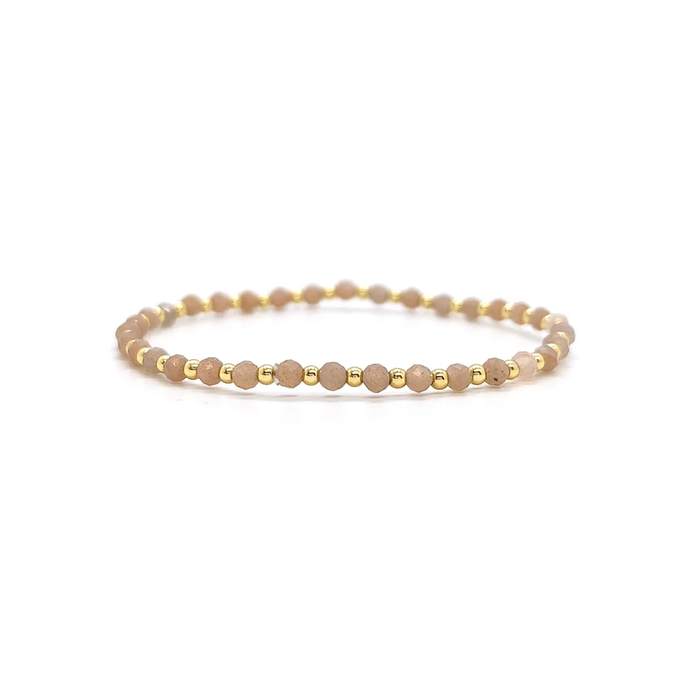 Vlen Boho-Perlenarmband für Damen, bunte Stretch-Armbänder aus Naturstein, trendige Mode, zierlicher Schmuck, Sommer, Strandurlaub – Detail 21
