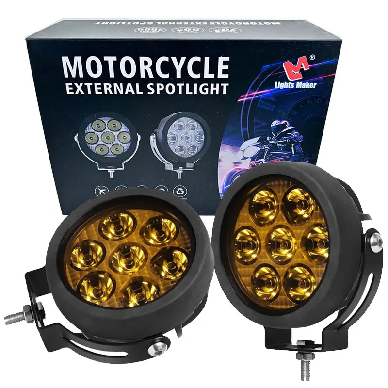 

Motorcycle LED Spotlight For BMW R1200GS ADV F800GS F650 K1200S LED Auxiliary Fog Light Driving Lamp For Yamaha Honda