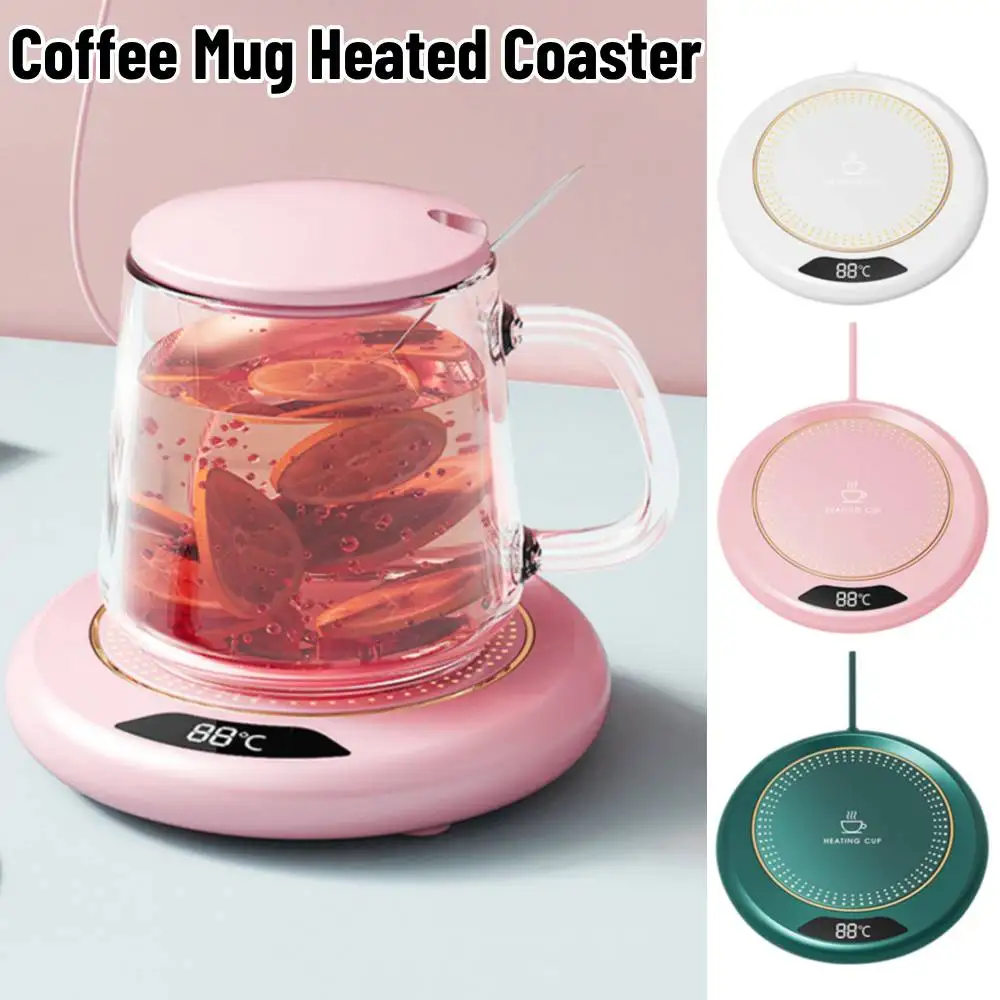 USB Cup Warmer Coffee Mug Heating Coaster 3 Temperature Setting Thermostatic Hot Plate Milk Tea Water Heating Pad Cup Heater