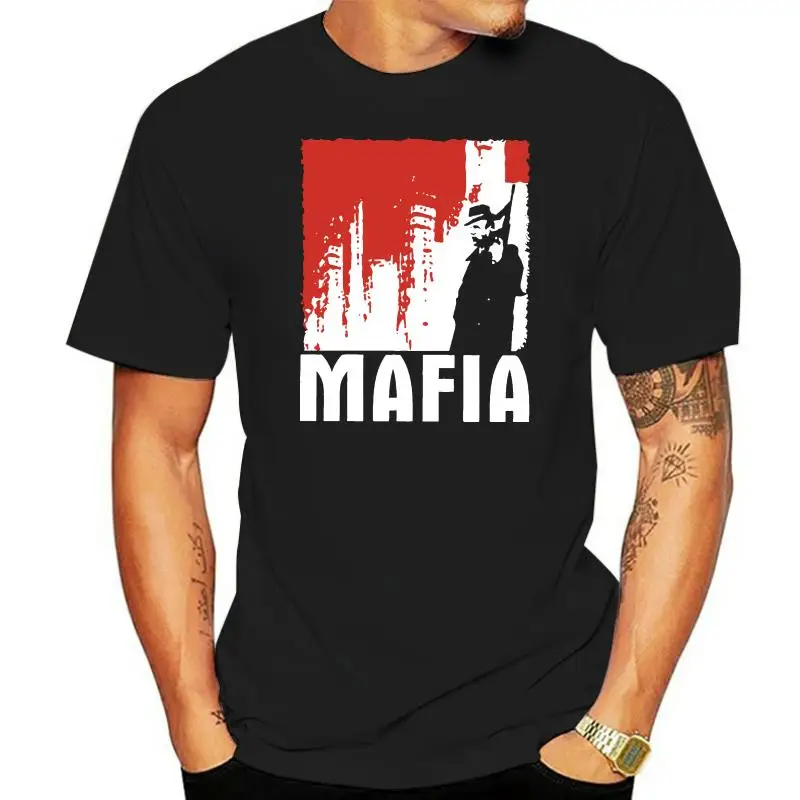 Online Shirt Store MenO-Neck Mafia 1 The City Of Lost Heaven Game T-Shirt (Black Red) S 3XL Short Sleeve Best Friend Shirts