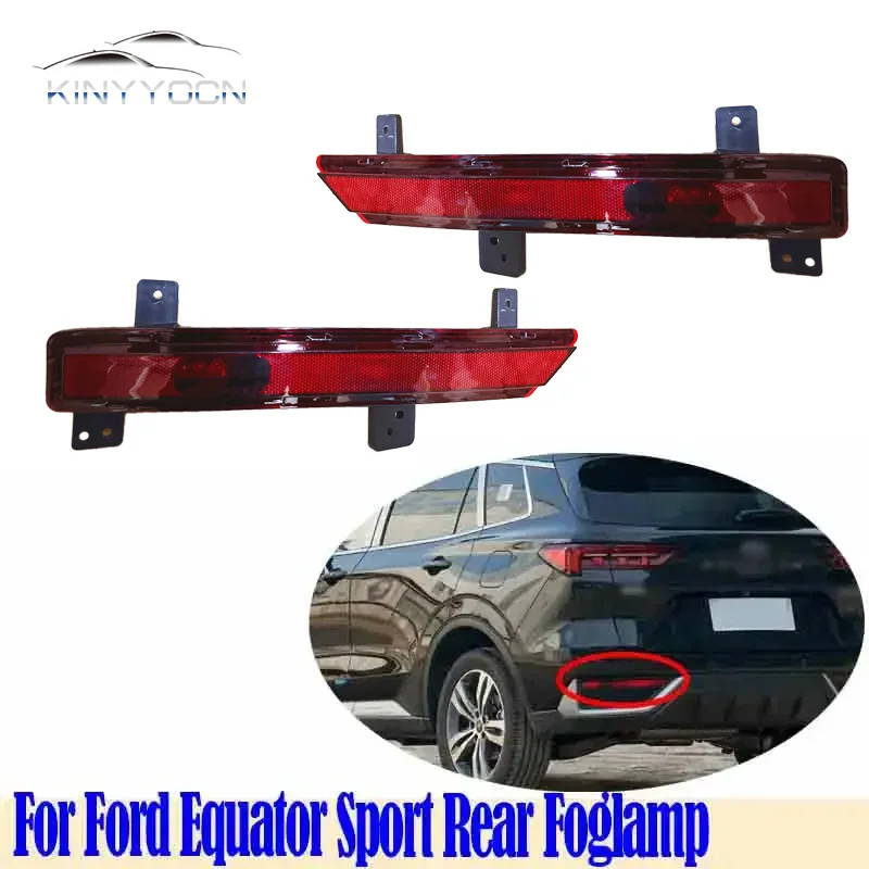 Rear Bumper Fog Light For Ford Equator Sport Territory Titanium 22-25 Reflector Stop Light Foglamp Brake Lamp Warning Lamp