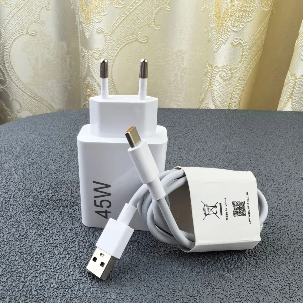 

For Xiaomi 45w Charger QC3.0 Fast Turbo Charge EU Adapter For Redmi Note 15 14 13 K60 K50 K40 Pad 7 Pro POCO M8 M7 Mobile Phone
