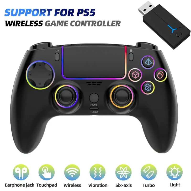 Wireless Gamepad For PS5 Controller For playstation 5 DualSense PS4/PS3 PC Gaming Controller with Vibration/Multi Touch Joystick