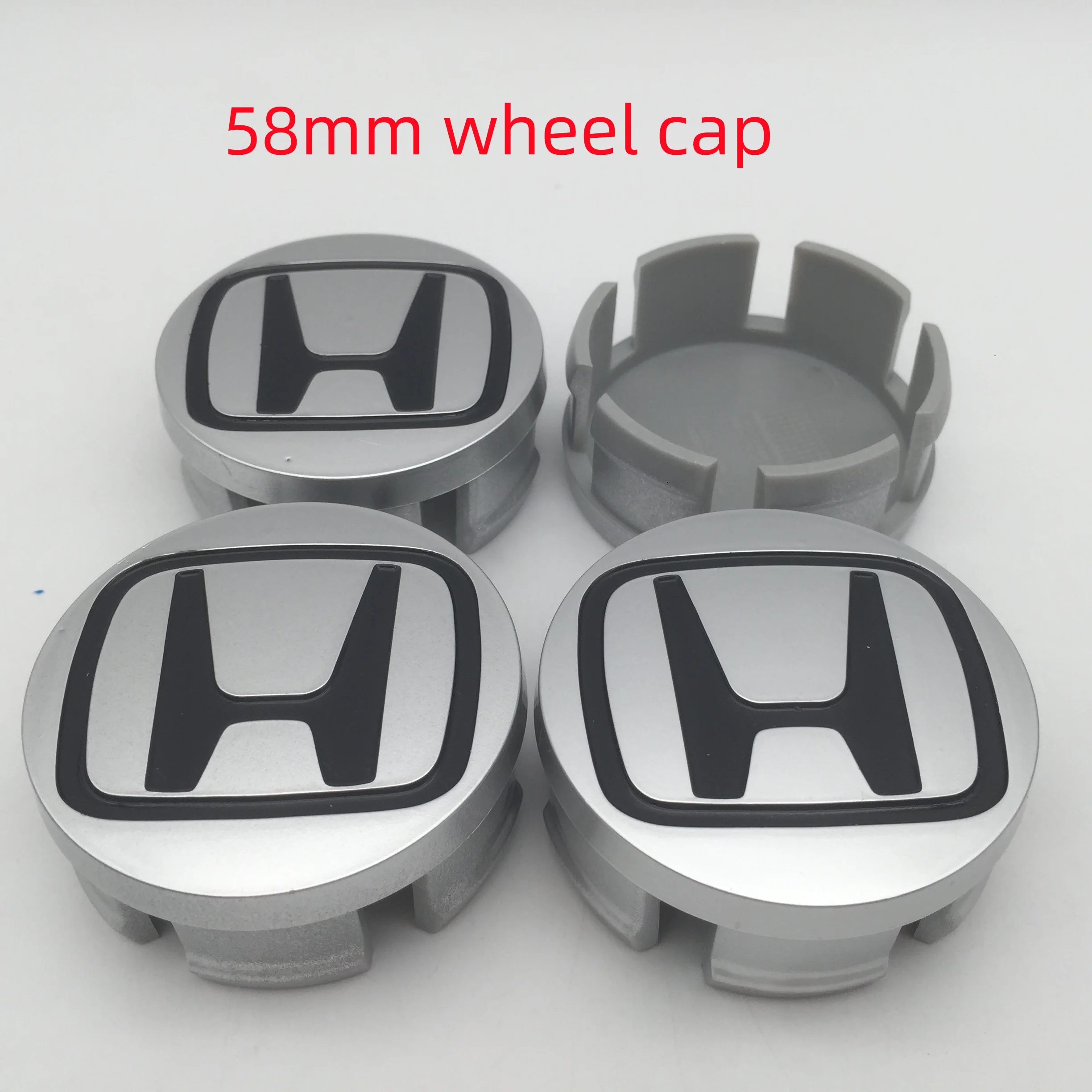 4pcs 3D 58mm 69mm For HONDA Car emblem Wheel hub Center Cap Badge covers sticker Decals Styling accessories