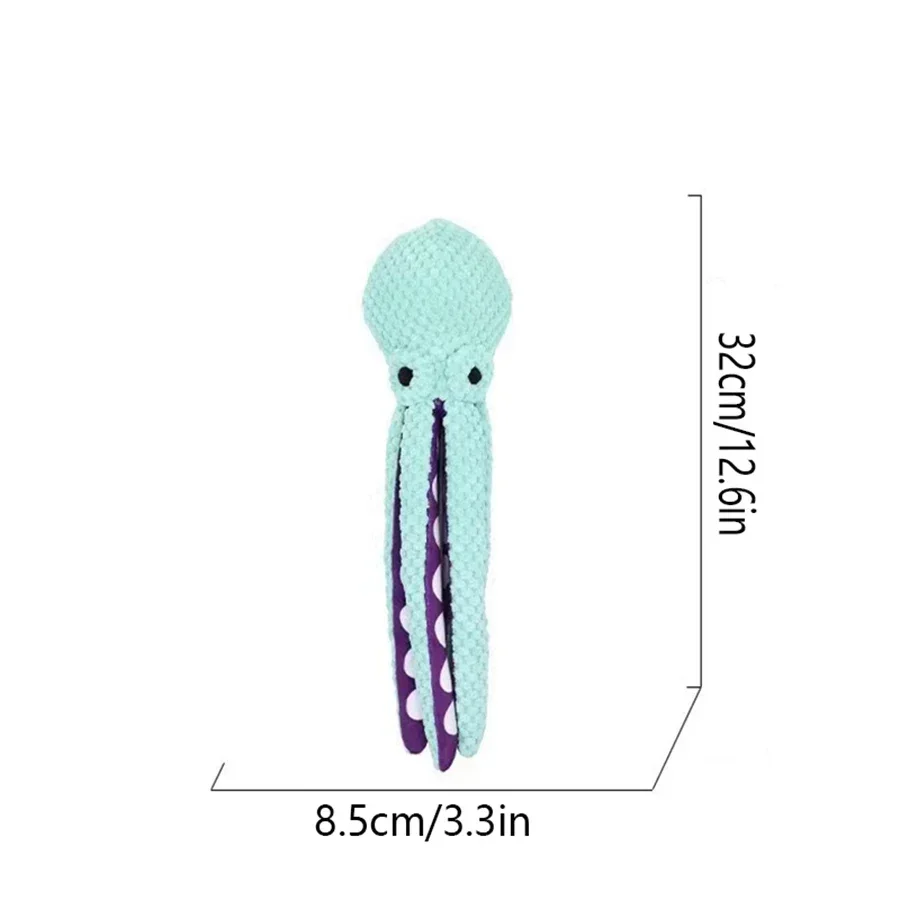 Pet Plush Octopus Toy Interactive Sound Anti-Demolition Home Large and Small Dog Boredom Companion Dog Toy view 6