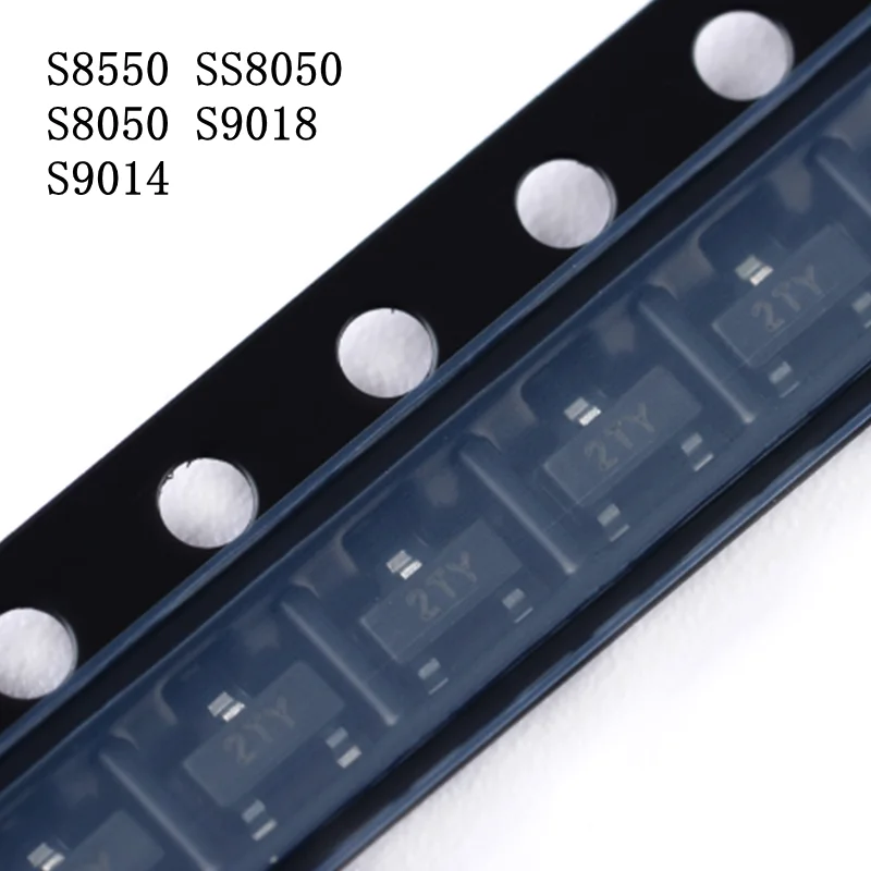 100 قطعة/الوحدة S8550 SS8050 S8050 S9018 S9014 2TY/Y1/J3Y SOT23 الترانزستور SMD جديد #1