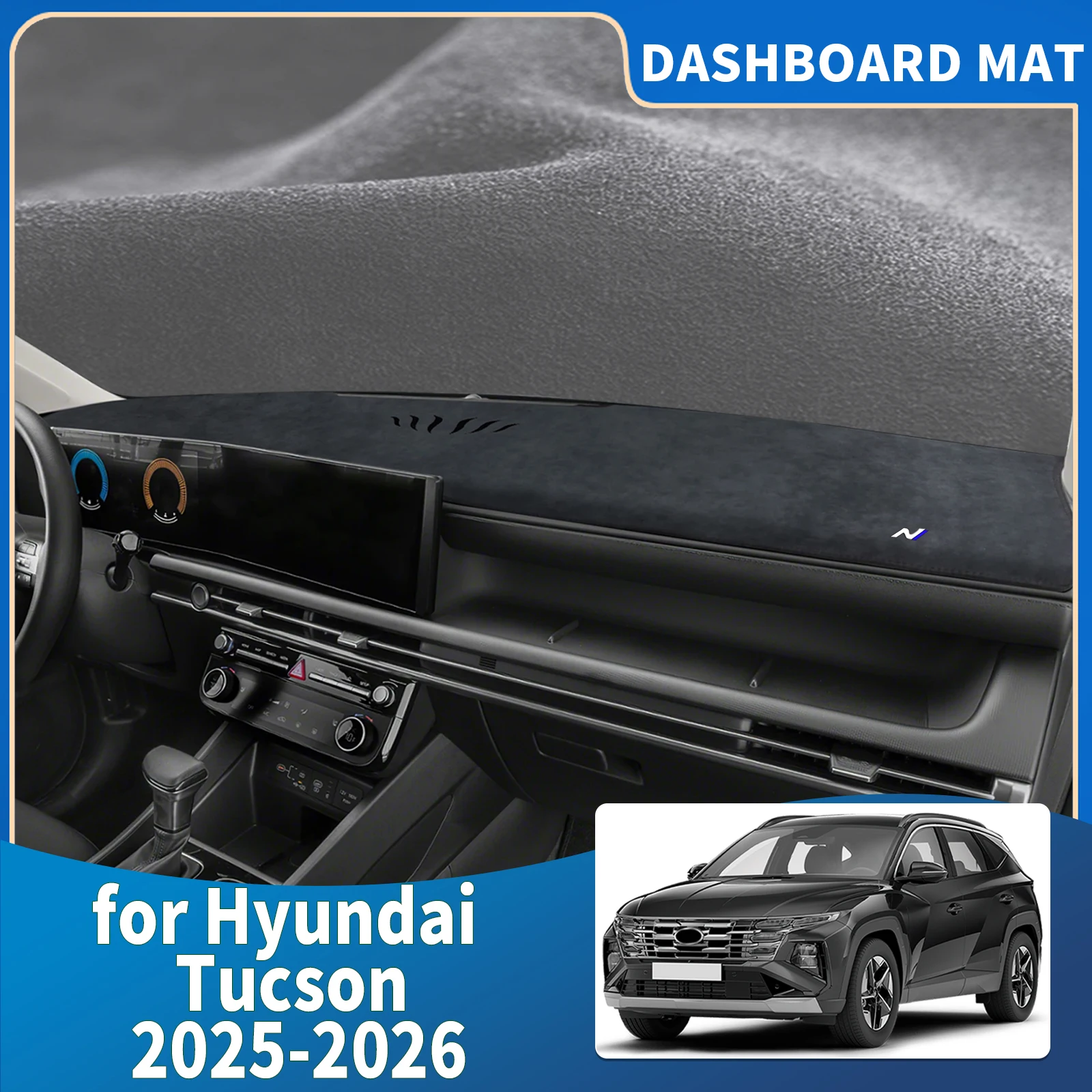 

fit for Hyundai Tucson NX4 2025 2026 Hybrid N-Line Dashmat DashMat Sunshade Pad Protective Carpet Dashboard Cover Accessories