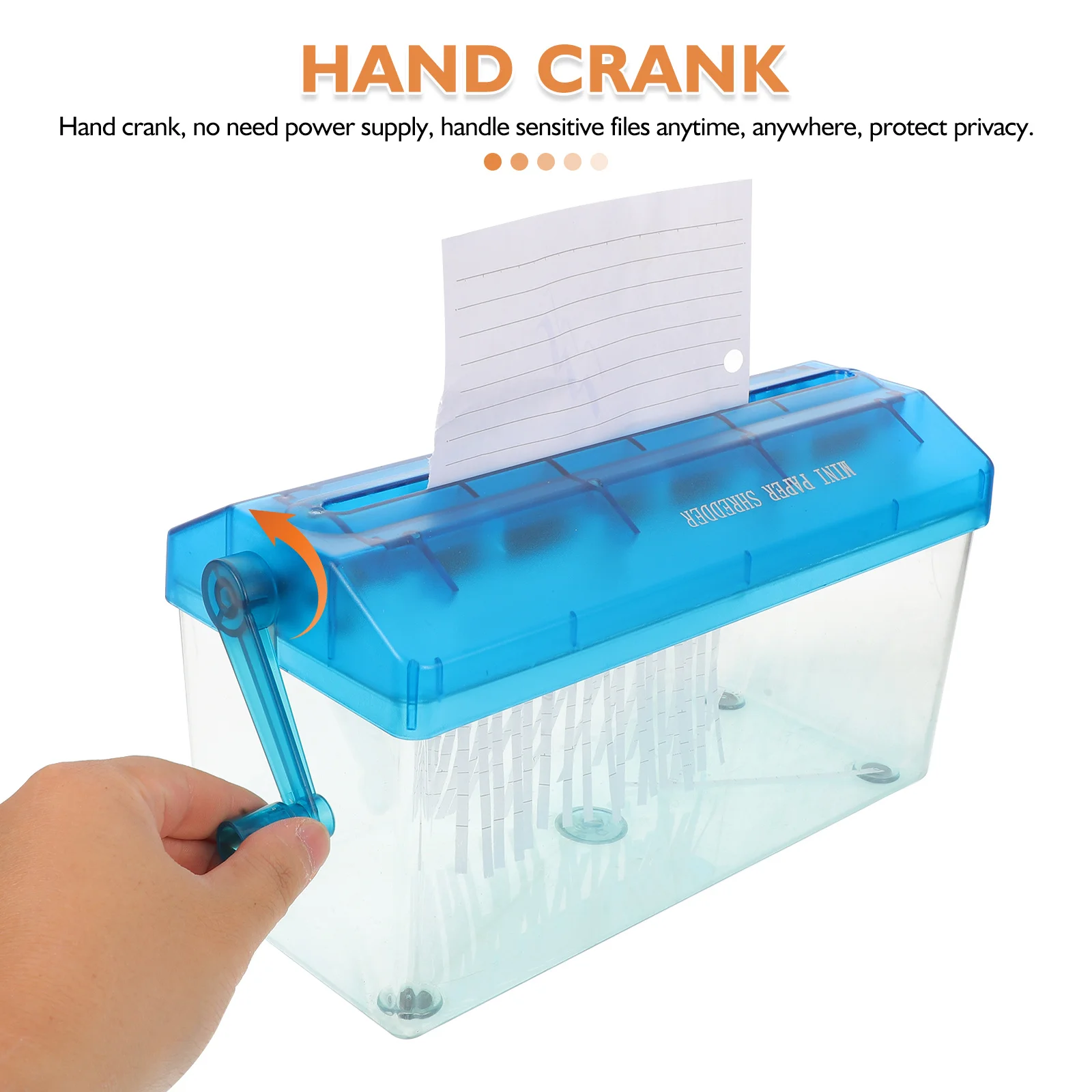 Trituradora de papel Manual para documentos A4, trituradora de escritorio portátil compacta, uso en el hogar y la Oficina, documentos silenciosos