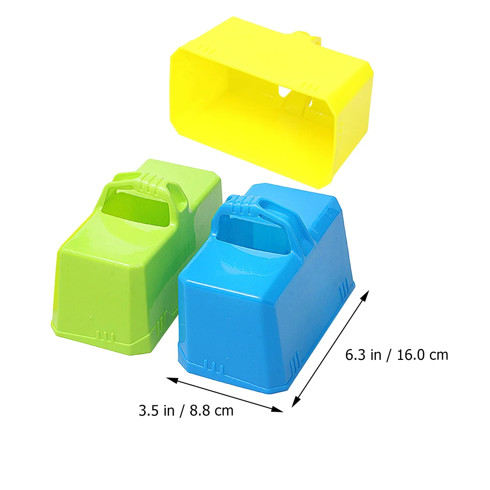 3 Pcs Snow Brick Maker Snow Brick Maker Sand Molds Kids Toy Beach Play Set Lightweight Plastic Bricks Shaper Games Outdoor Fun