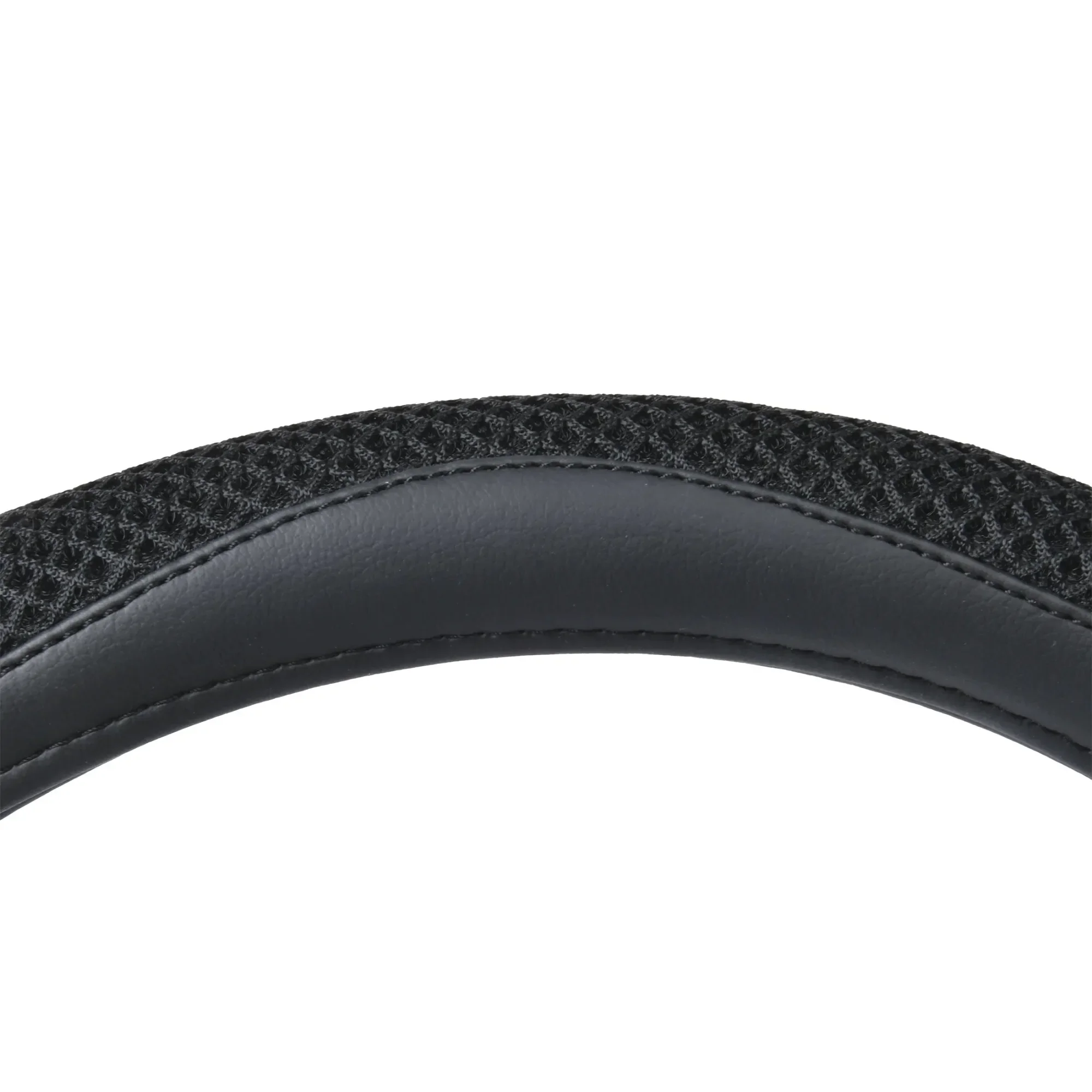 شبكة Auto Drive سوداء ثلاثية الأبعاد، غطاء عجلة القيادة مناسب عالميًا، غطاء عجلة قيادة السيارة من جلد البولي يوريثان، غطاء عجلة القيادة