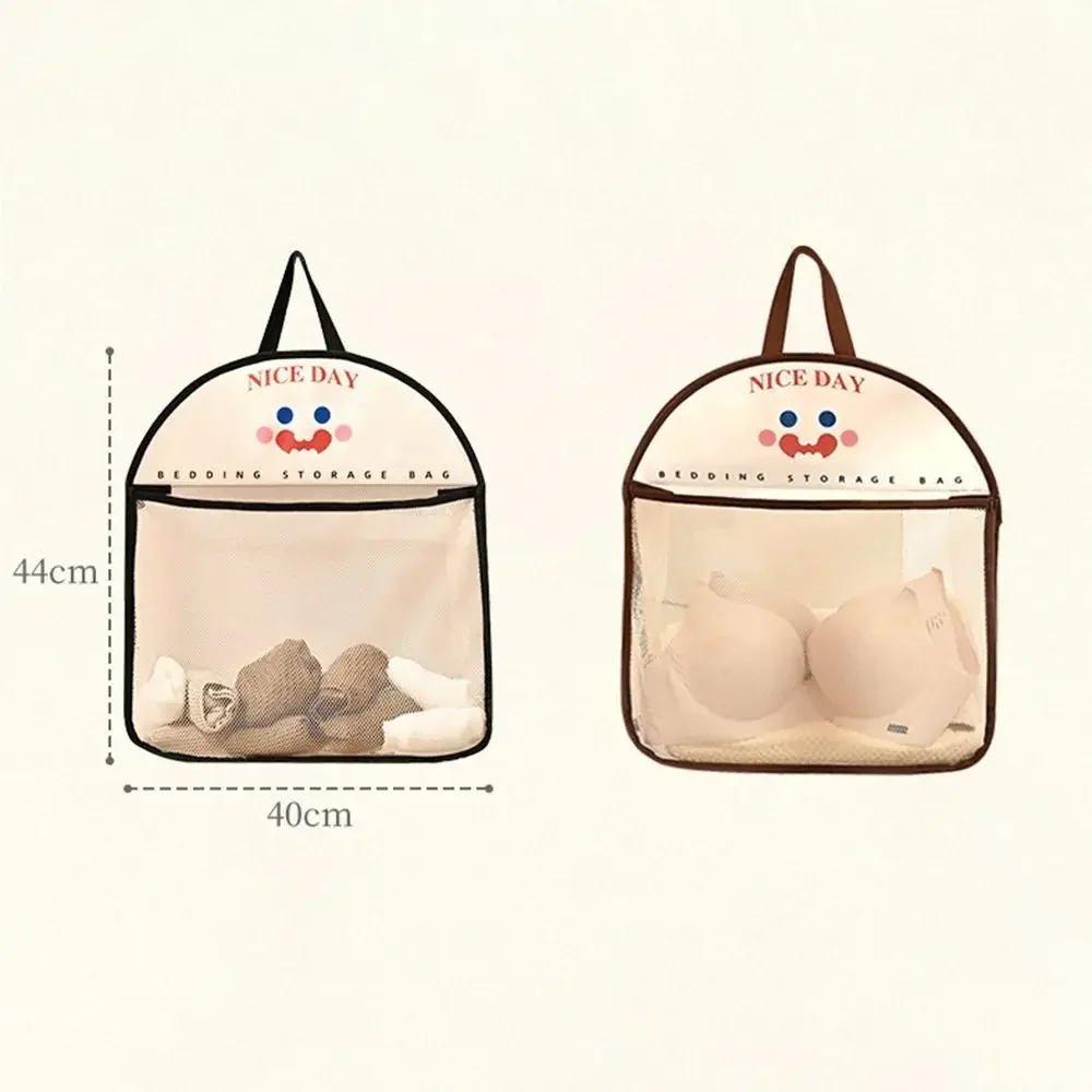 Large Capacity Storage Mesh Underwear Socks Reusable Vegetable  Net Storage Bag Kitchen Hanging Mesh Bag