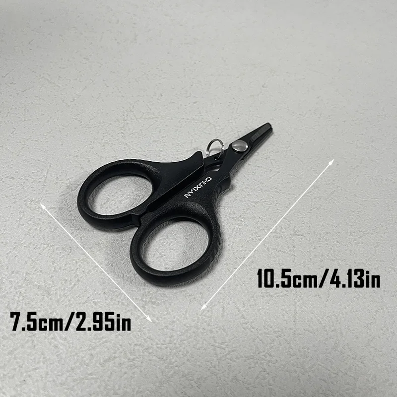 2Pcs Titanium Coated Rustproof Fishing Scissors Stainless Steel Braided Line Lead Sheet Cutting Multifunctional Fishing Shears