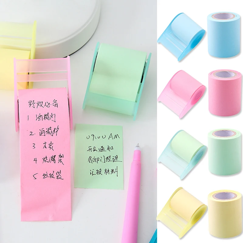 Memo Tape Creative Roller Sticky Notes Korea N times Posted Simple Memo Message Paper Diary Notepad Office Accessories Stationer