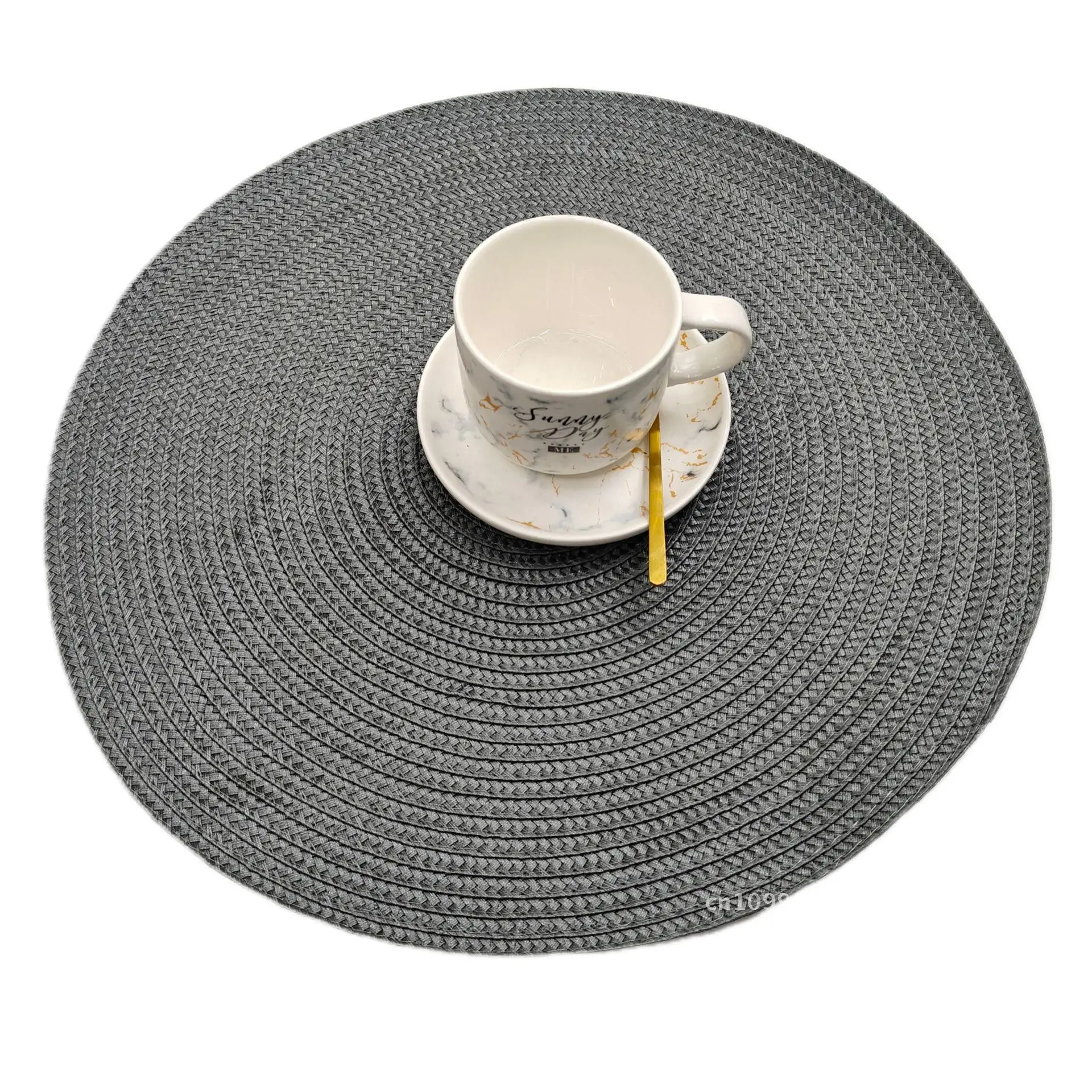 PP Mat Dining Table Heat Insulation Mat Simple Round Coaster Advanced Sense Ins Style Hotel Western Restaurant Customizable