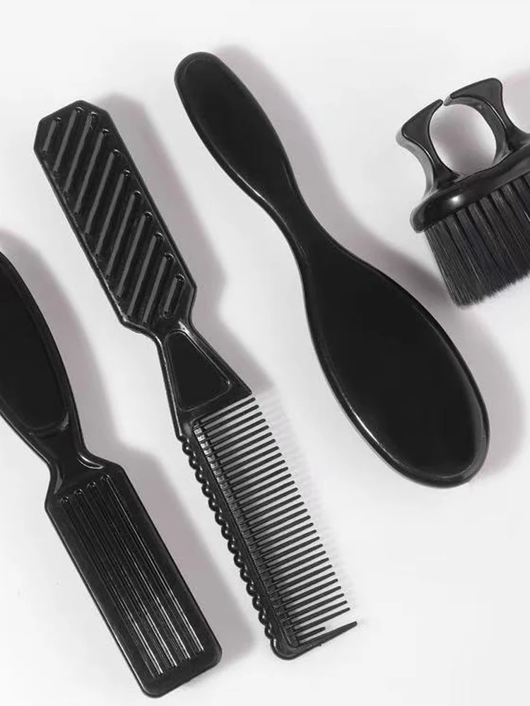 Unisex Hitzefreies Haarstyling-Bürstenset, 1/4 Stück, Professionelle Friseur-Salon Haardesign & Fade-Kämme für Tägliche Haarpflege – Detail 3