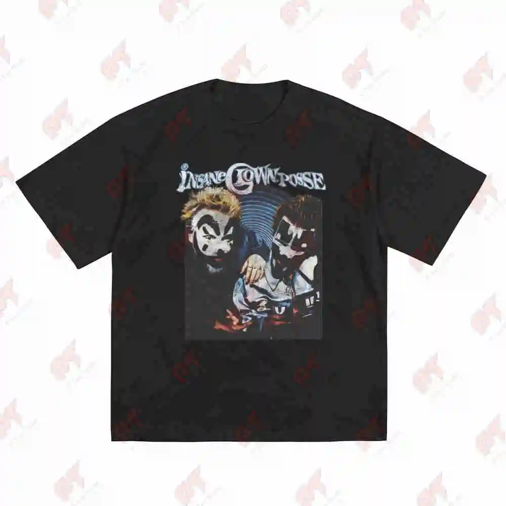 ICP Vintage 1980s Hip Hop Clown Faces Insane Posse Short Sleeve Tee 100% Cotton T-Shirt