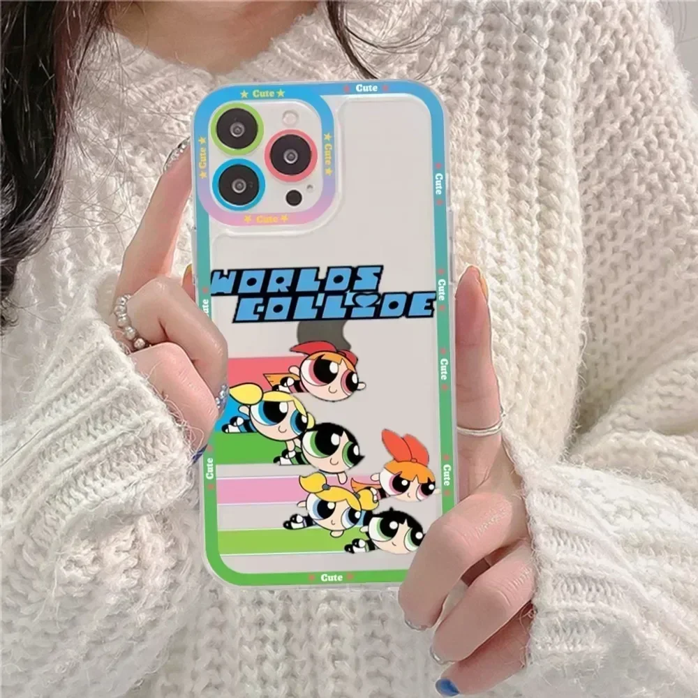 Cute-P-Powerpuffes-G-Girls Phone Case For Redmi 7 8 9 A For Redmi Note 5 7 8 9 10 11 Pro Max 4G 5G Funfas