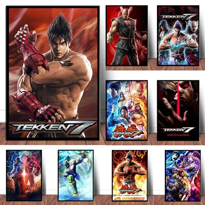 Tekken 7 Heihachi Game Anime Poster Art Decorative Painting Canvas HD Print Wall Picture Living Room Bedroom Decor Mural Cuadros