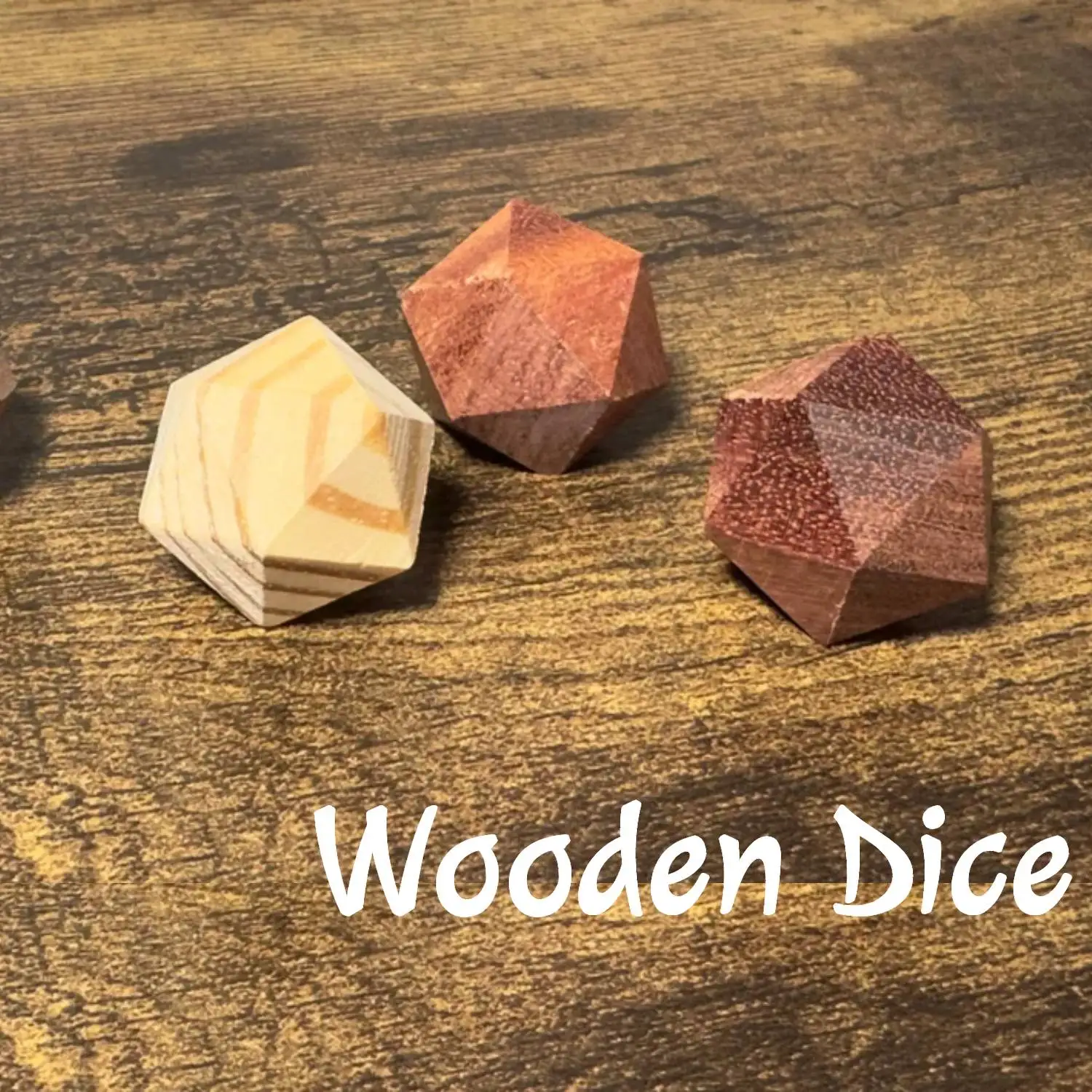 

Handmade Solid Wood DND Dice Set Handcrafted Wooden RPG Dice Wooden Dices set Wood Dices Polyhedral cube Gifts for children
