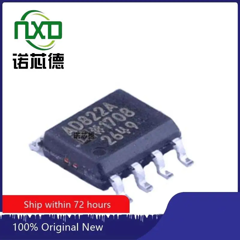 10PCS/LOT AD822ARZ-REEL7 SOIC-8 single power supply rail-to-rail FET input operational amplifier original genuine spot