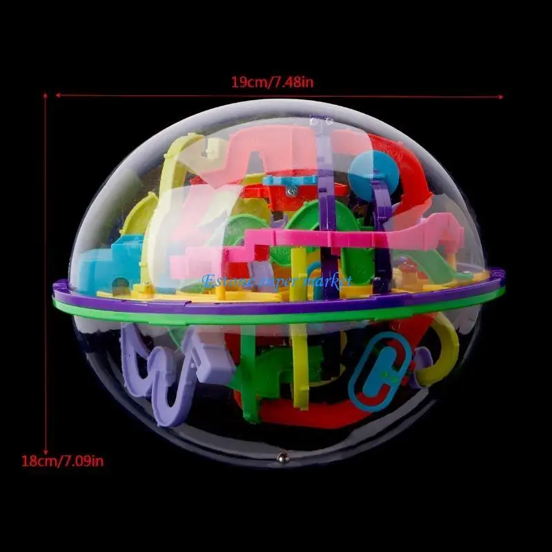 090B 299 Barriers 3D Intellect Ball Balance Maze Game Puzzle Toy Kid Gift