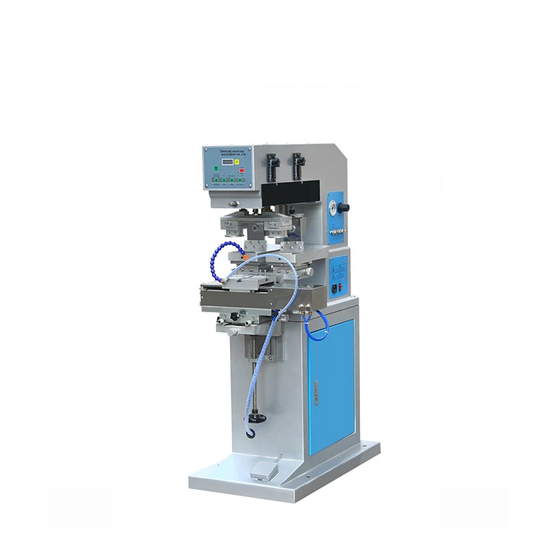 Hot Sales Two Color Semi-automatic Pad Printing Machine With Shuttle For Metal Parts