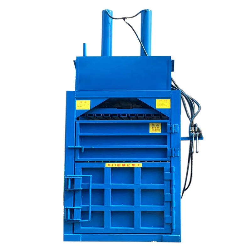 Small Vertical Semi-automatic Hydraulic Baler Garbage Station Waste Paper Baler Waste Cloth Waste Compressor