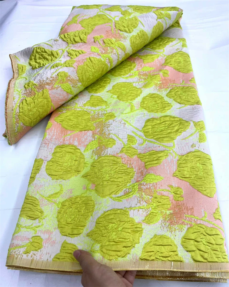 

SJD LACA African Brocade Lace Fabric 2025 High Quality Nigerian Jacquard French Demask Lace For Sewing Women Party Dresses