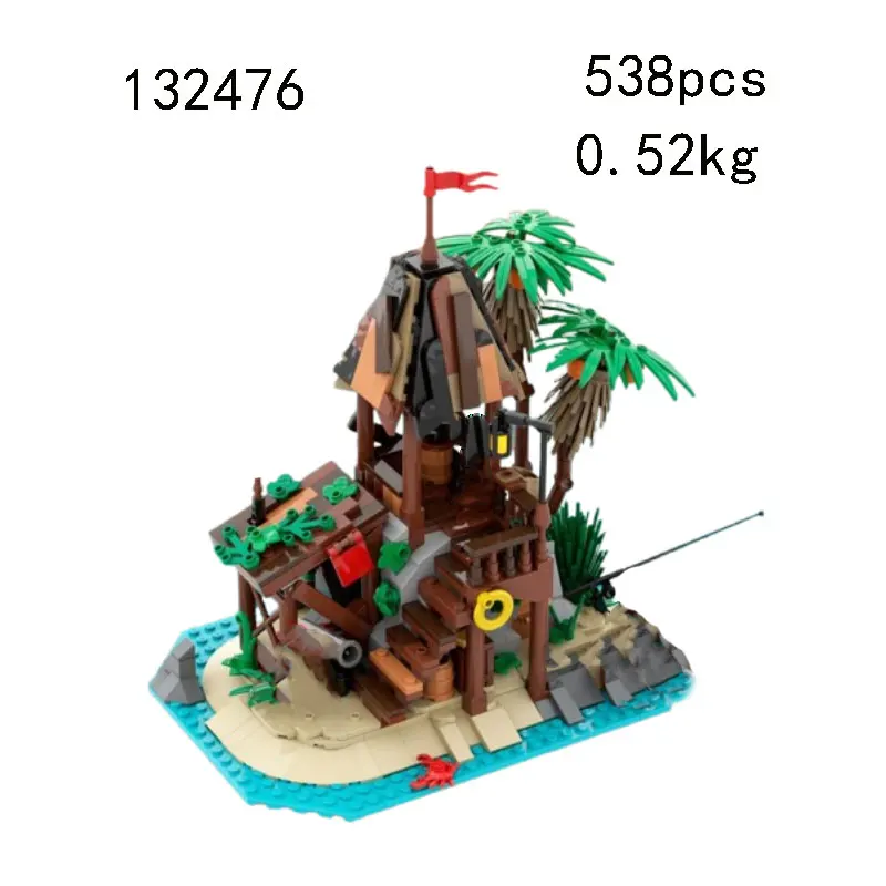 Tour de garde architecturale créative MOC-132476 130125, blocs de construction d'assemblage de petites particules, ensemble cadeau de modèle de jouet éducatif ou