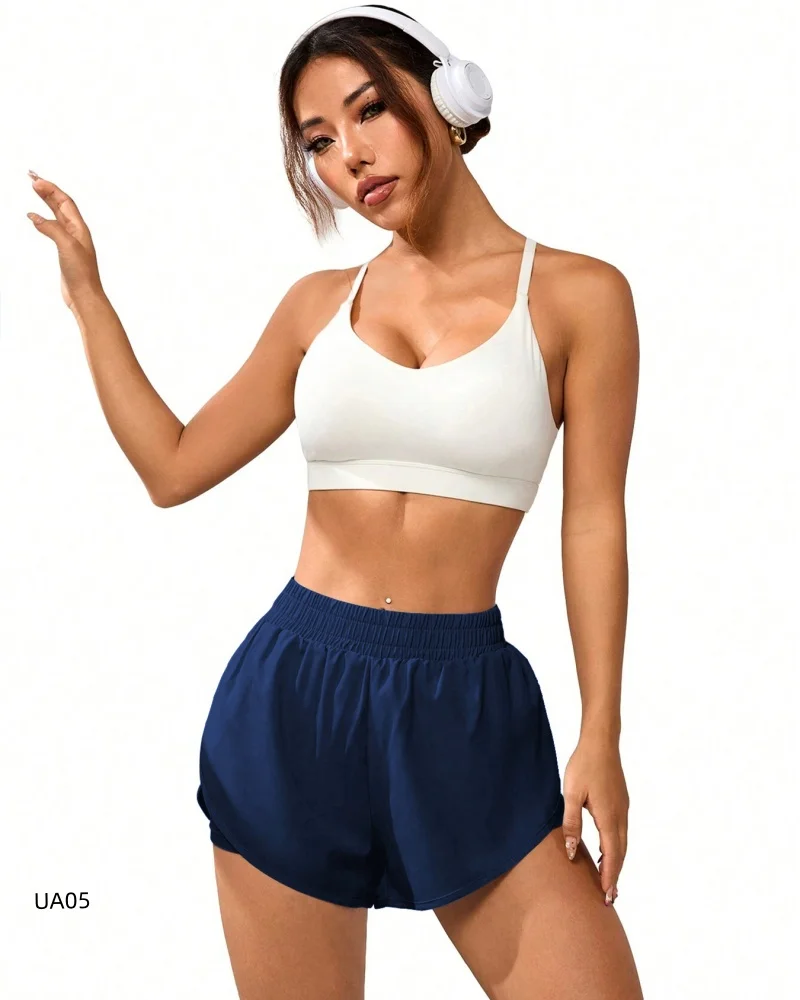 Casual sportshorts voor dames Dun anti-lopen Fitness Fietsen Hardlopen Gym Yoga Hotpants Bodems voor actieve slijtage