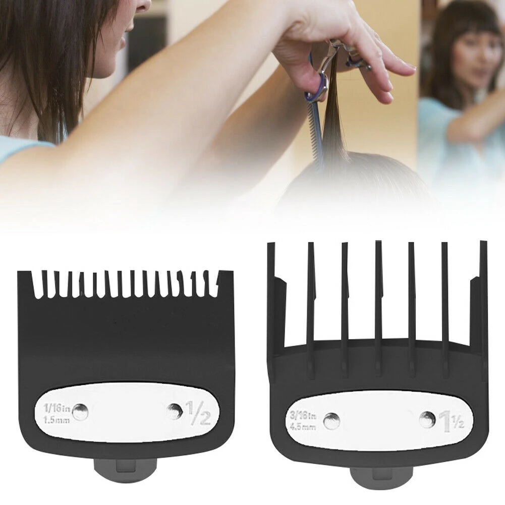 Gunting rambut pengganti sisir, 2 buah panduan sisir batas ukuran 1.5mm/4.5mm untuk Wahl