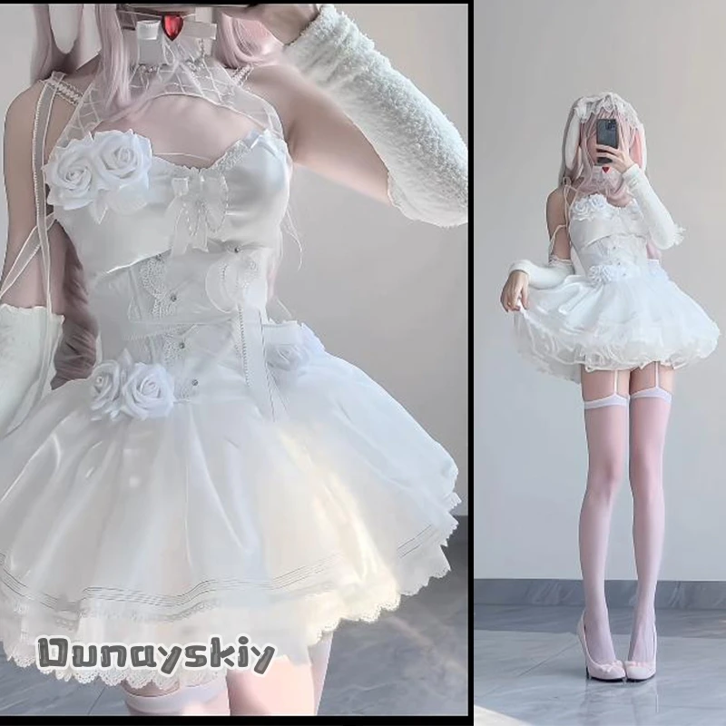 

aBc01 Alice Cosplay Costume Fairy Tales And Dreams Goddess Game Woman Sweet Dress Halloween Party Masquerade Costumes