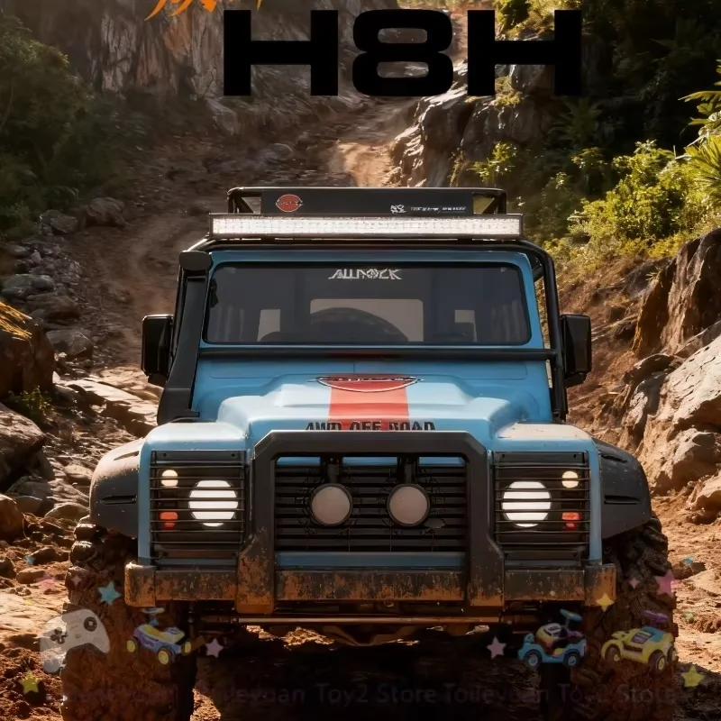 MJX Rc Control Car H8h V2 1:8 4 Wheel Drive Foc Brushless 80A Esc Bluetooth App Adjustable Off Road Climbing Car