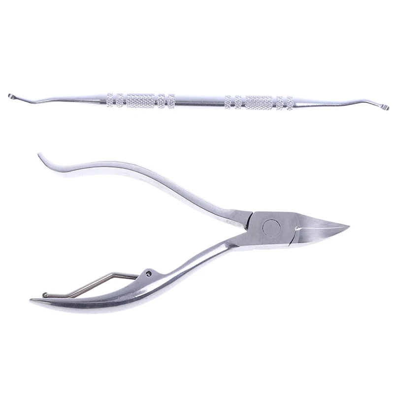 2PCs Eingewachsene Zehennägel Pediküre Fußpflege Werkzeug Nagel Korrektur Clipper Schneider