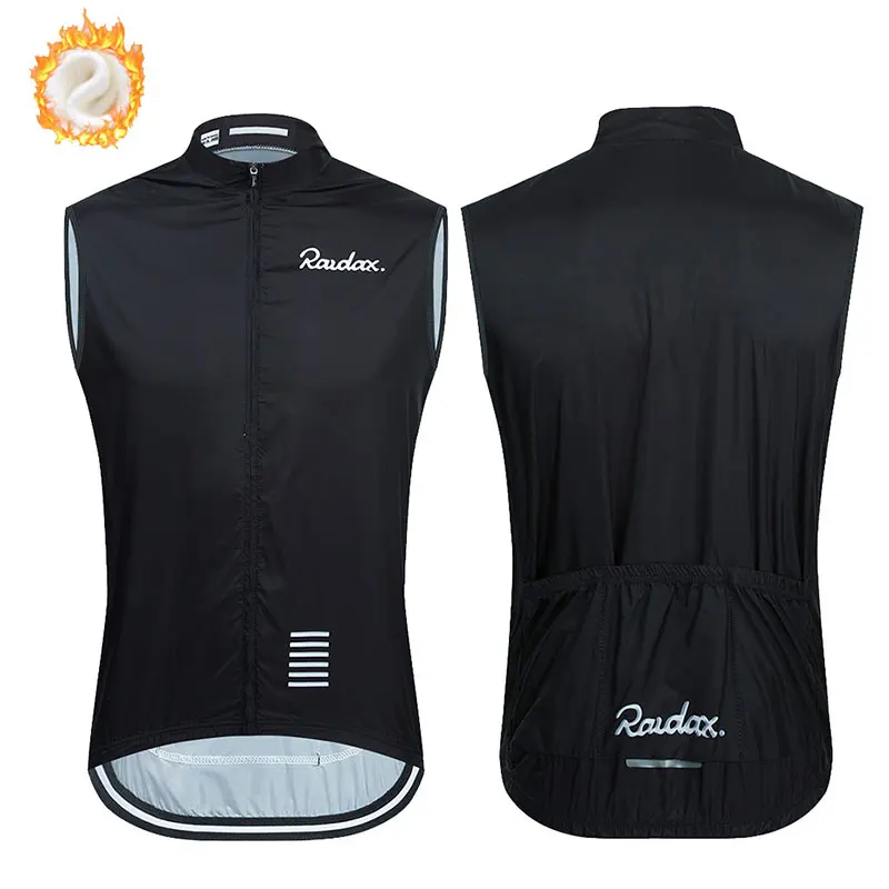 Winter Vest for Men 2023 RAUDAX Winter Thermal Fleece Cycling Vests Sleeveless Bicycle Warm Vest Winter MTB Road Bike Tops Gilet