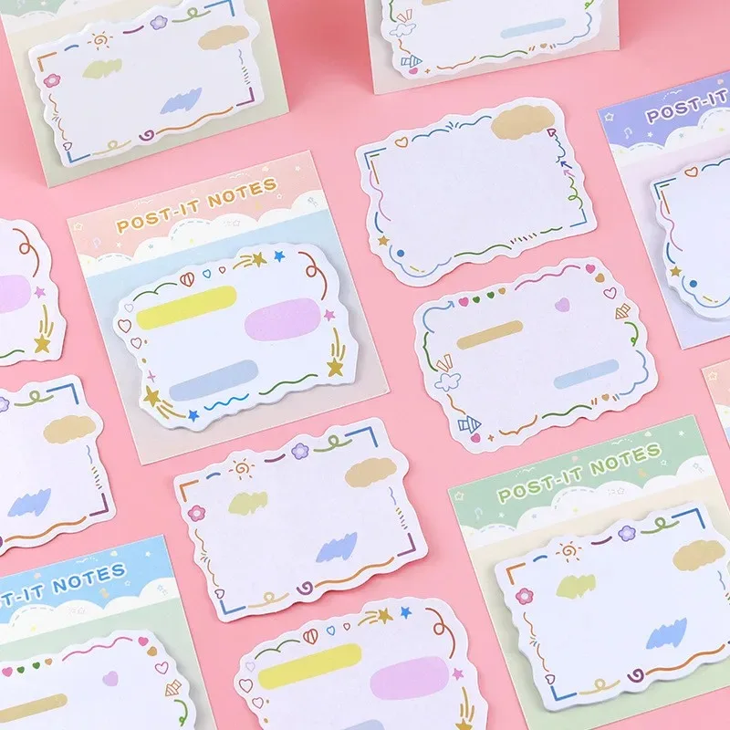 Cute Kawaii Sticky Notes 20 Sheets Dialog Memo Pads Creative Notepad Office School Supply Stationery Stickers