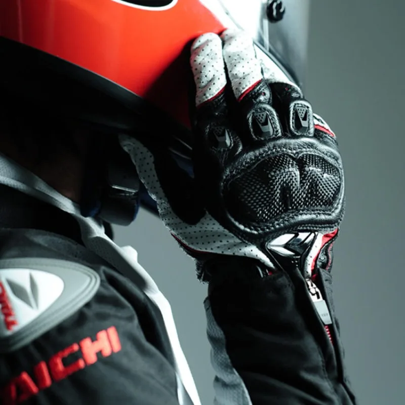 

Оригинальные одинарные кожаные гоночные перчатки rst-390, дышащие полностью кожаные перчатки из углеродного волокна для езды на мотоцикле, четыре сезона