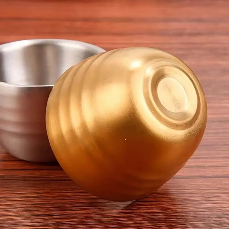 50ml Stainless Steel Mini Espresso Cup Italian Style Small Wine Glass Durable for Outdoor Picnic and Home Bar