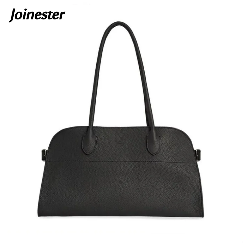 Women Pure Color Concise Shoulder Bag Fashion Commuting Bags Leisure Soft Large Capacity Tote for Ladies