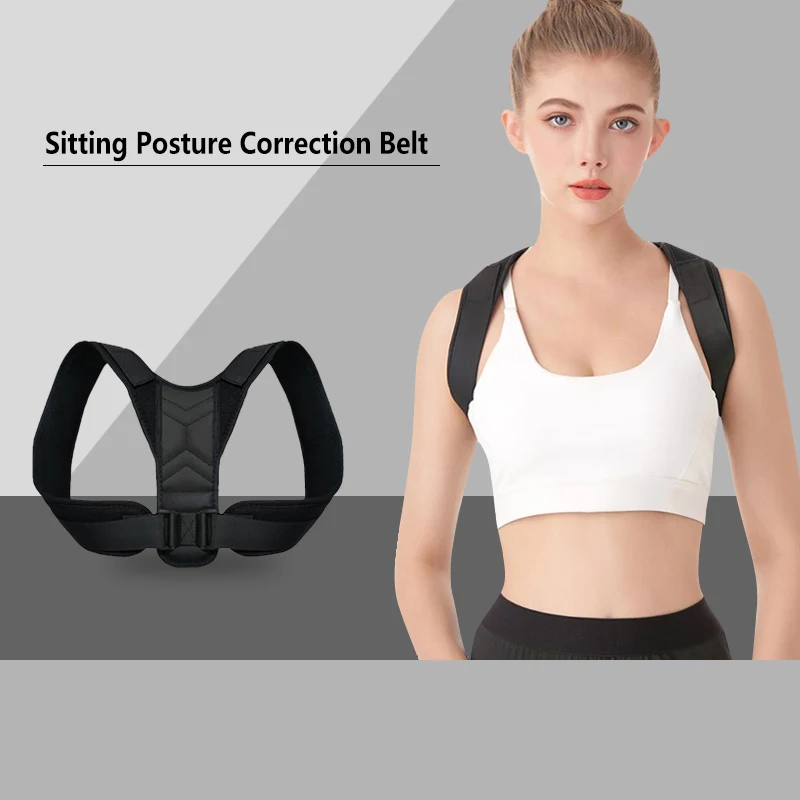 1pcs  Adjustable Posture Corrector Preventing Humpback Protection Spine Pain Relief Correction Belt Women Men Back Shoulder