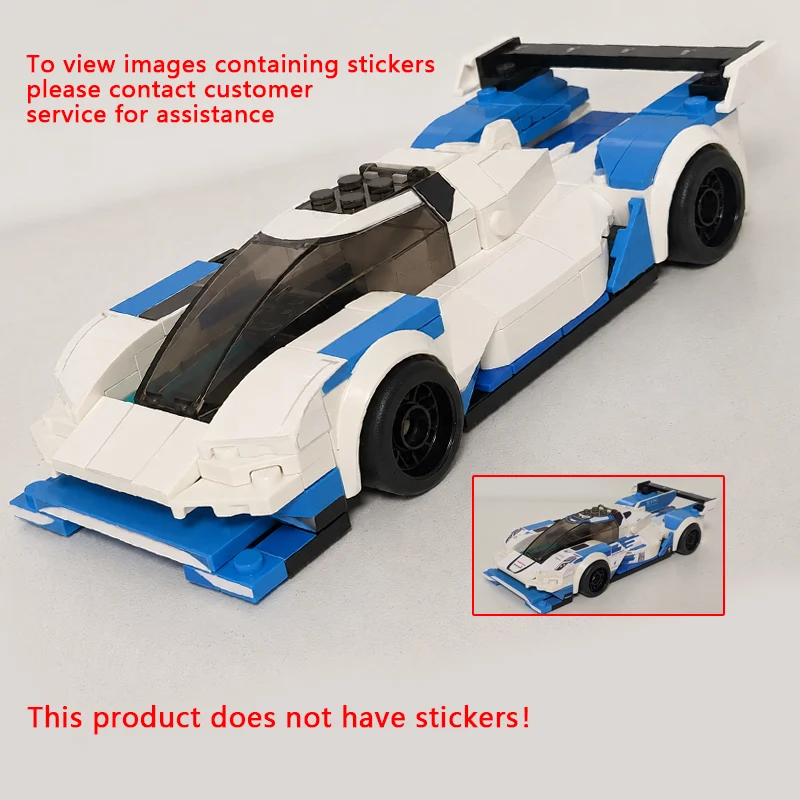 

Speed Racing Car Model MOC Building Bricks H24 WEC IMSA Le Mans Modular Technology Children Holiday Gifts Assemble Toys Suit