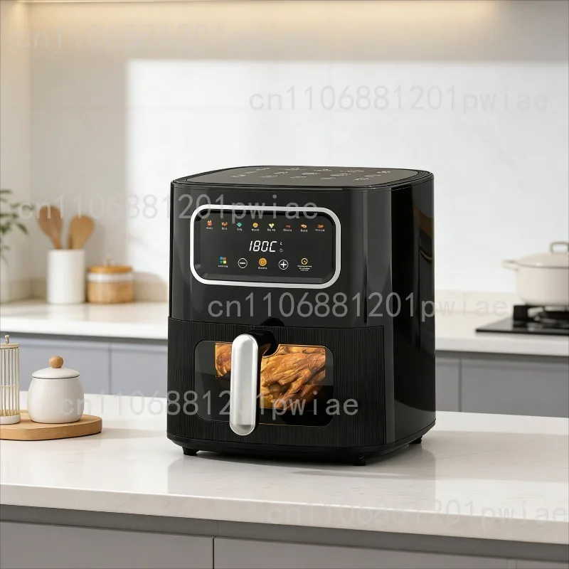 10L See-Through Air Fryer Large-Capacity Smart Electric Multi-Function Home French Fry Maker